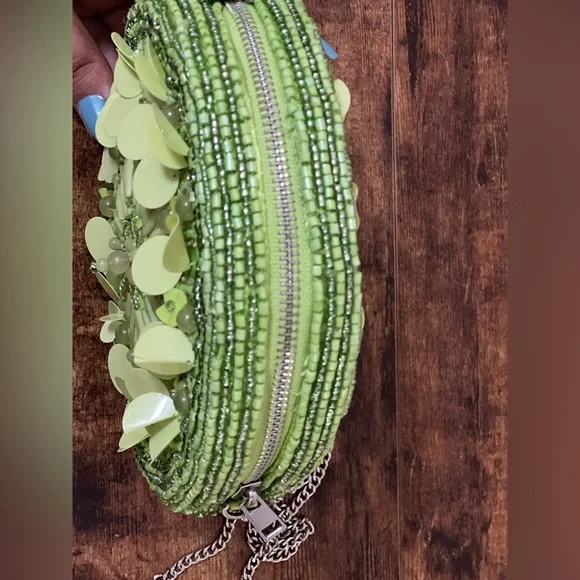 Lime Time! Viral Beaded Lime Round Crossbody - Picture 5 of 10